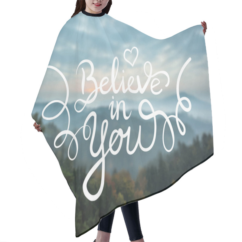 Personality  Believe In You Inspiration Message Hair Cutting Cape