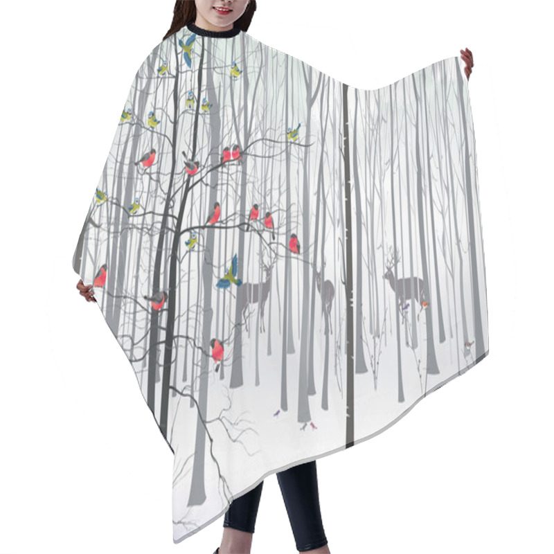 Personality  Forest Hair Cutting Cape