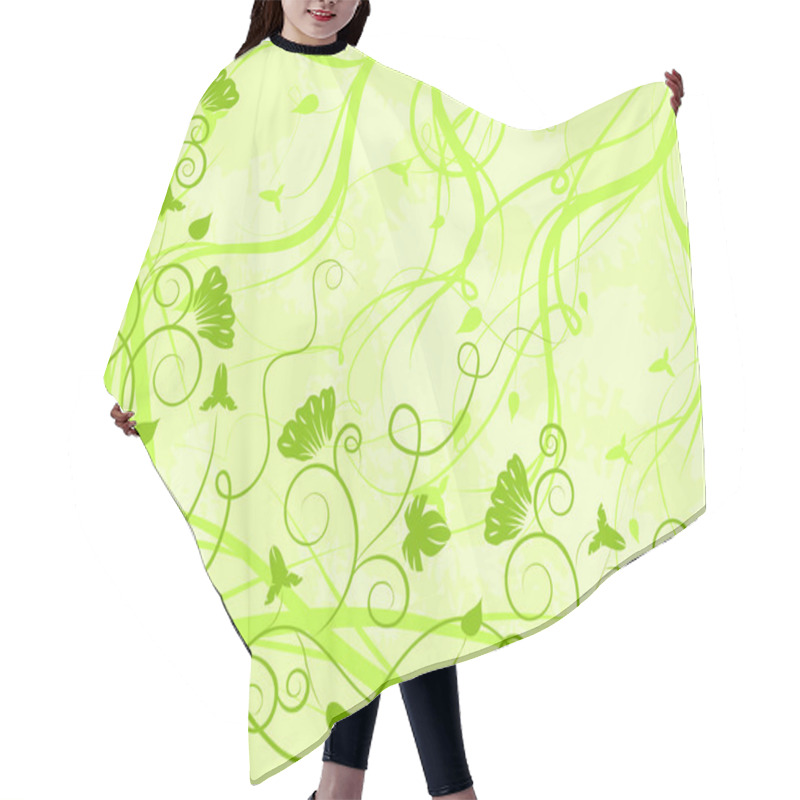 Personality  Ornate Green Background Hair Cutting Cape