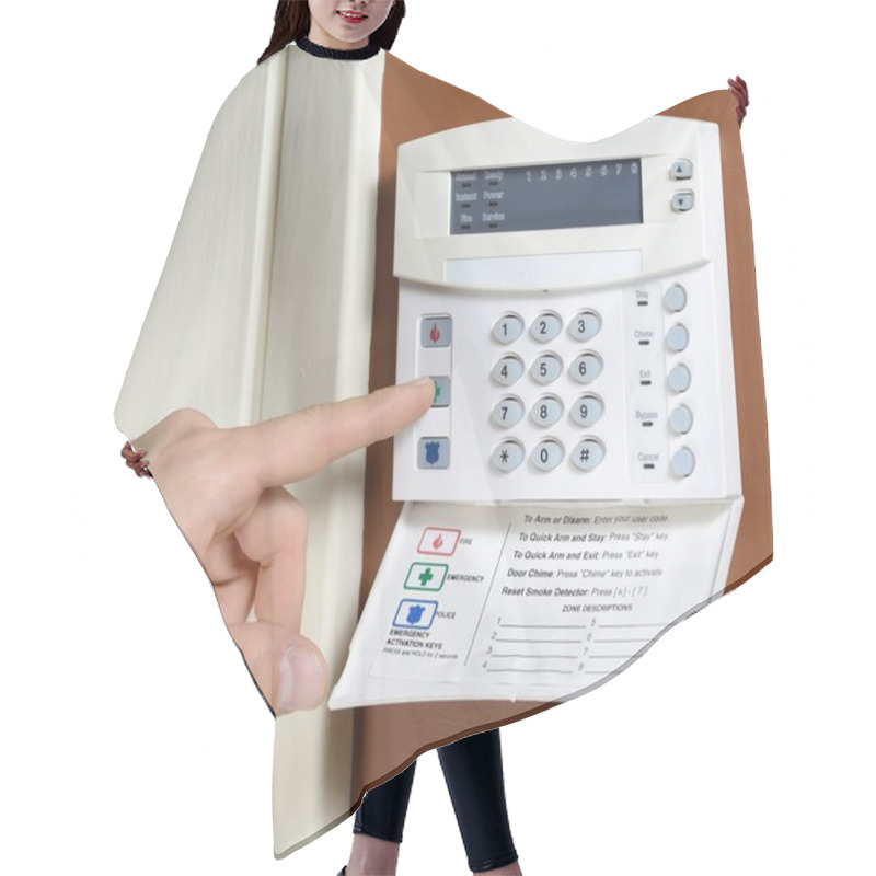 Personality  House Alarm Hair Cutting Cape