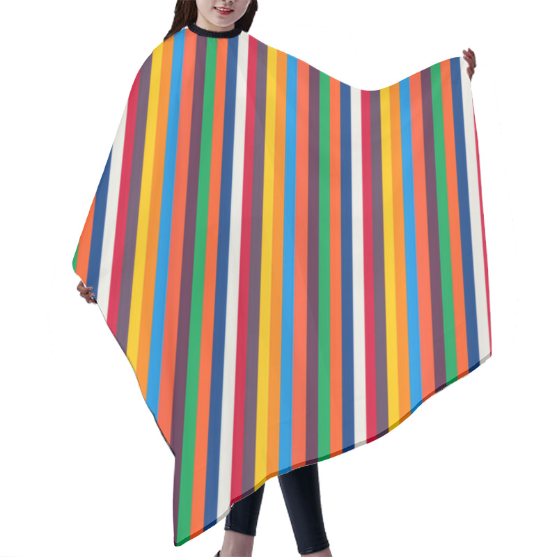 Personality  Retro Stripes Pattern Hair Cutting Cape