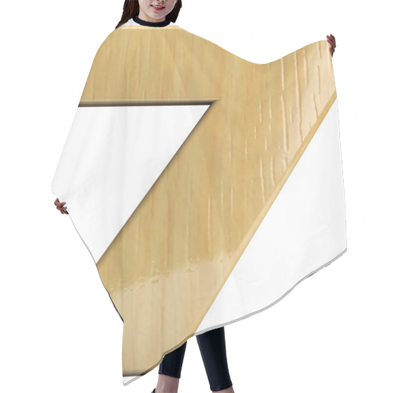 Personality  Wooden Number 7 - Seven Hair Cutting Cape