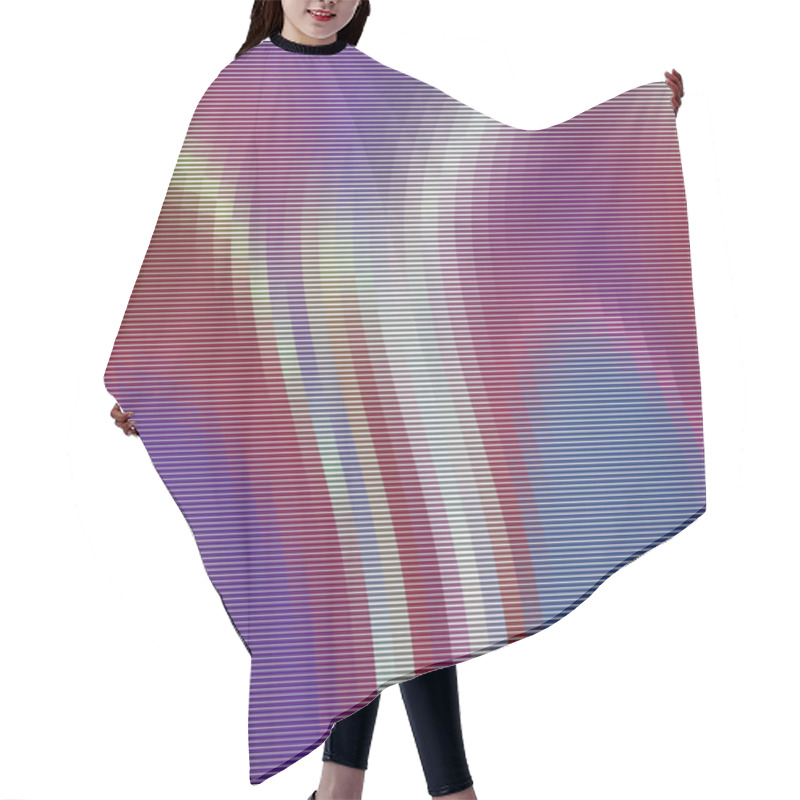 Personality  Abstract Wavy Stripes. Hair Cutting Cape