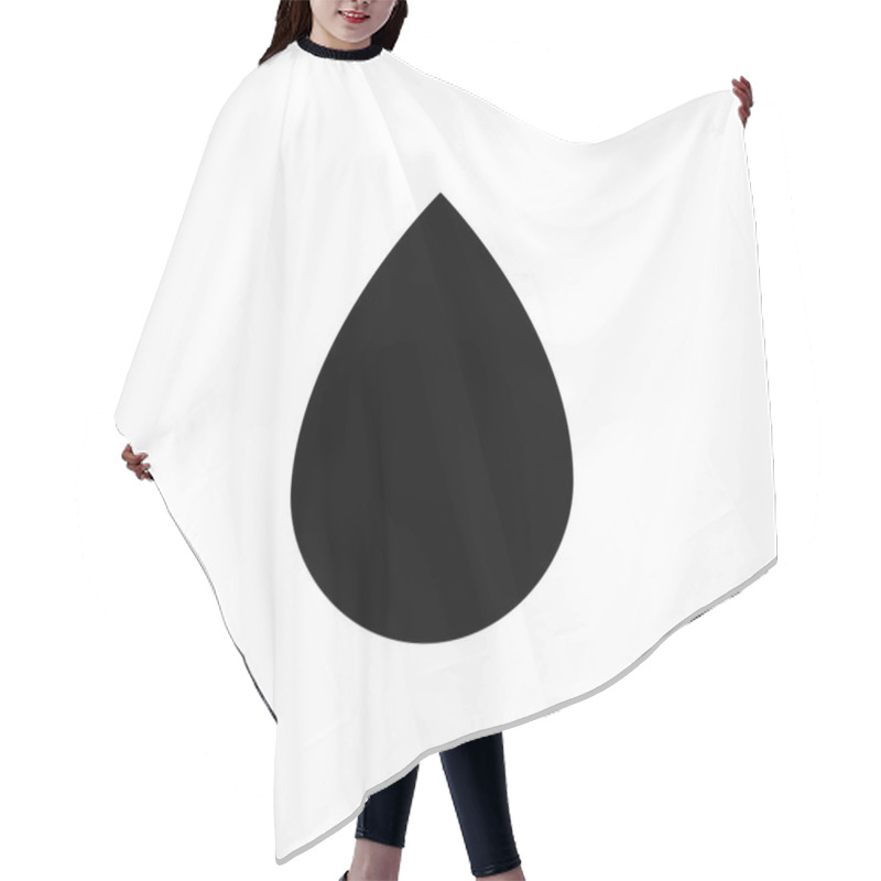 Personality  Black Drop Icon Hair Cutting Cape