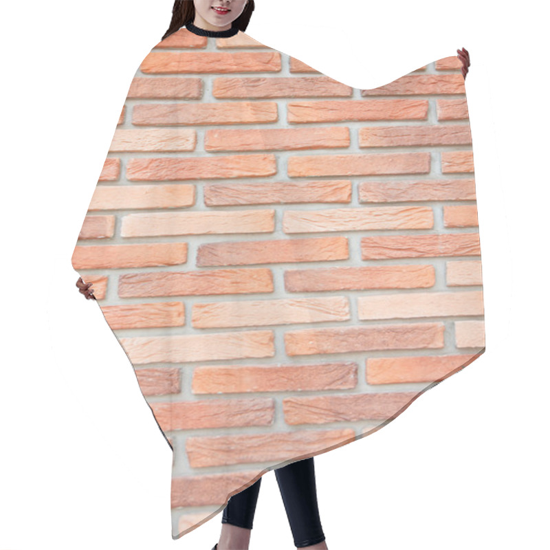 Personality  Red Brick Wall Background And Texture - Stock Image Hair Cutting Cape