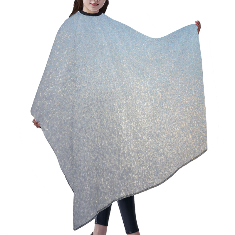 Personality  Texture Of Frosted Glass. Winter Background Hair Cutting Cape