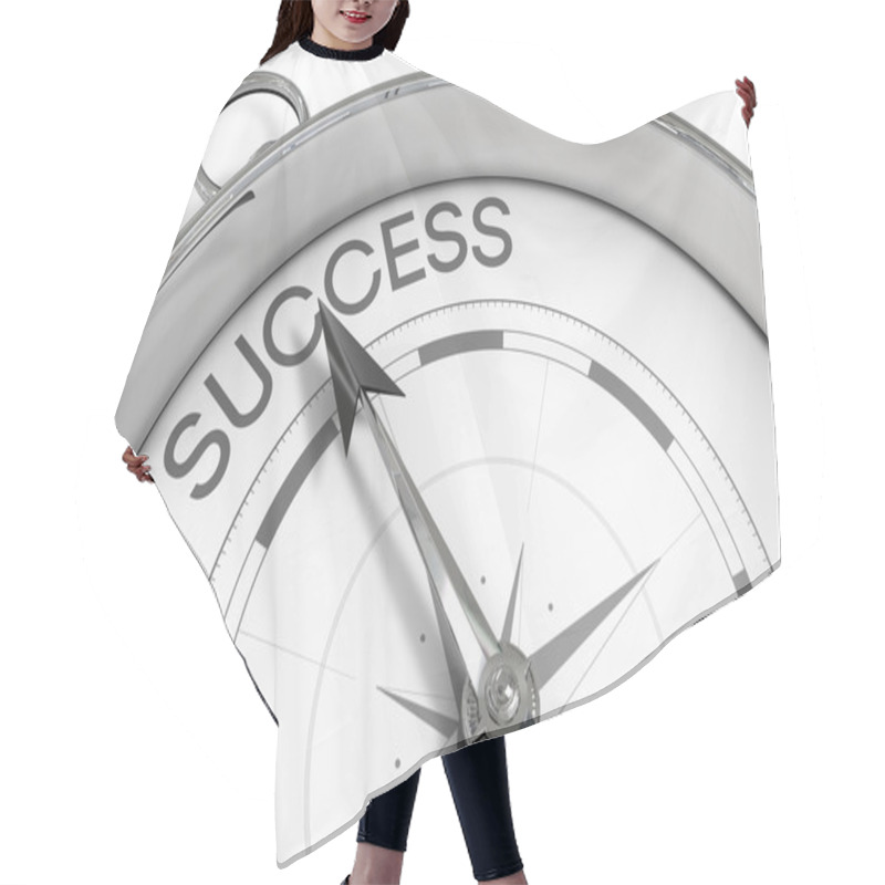 Personality  Compass Pointing To Success Hair Cutting Cape