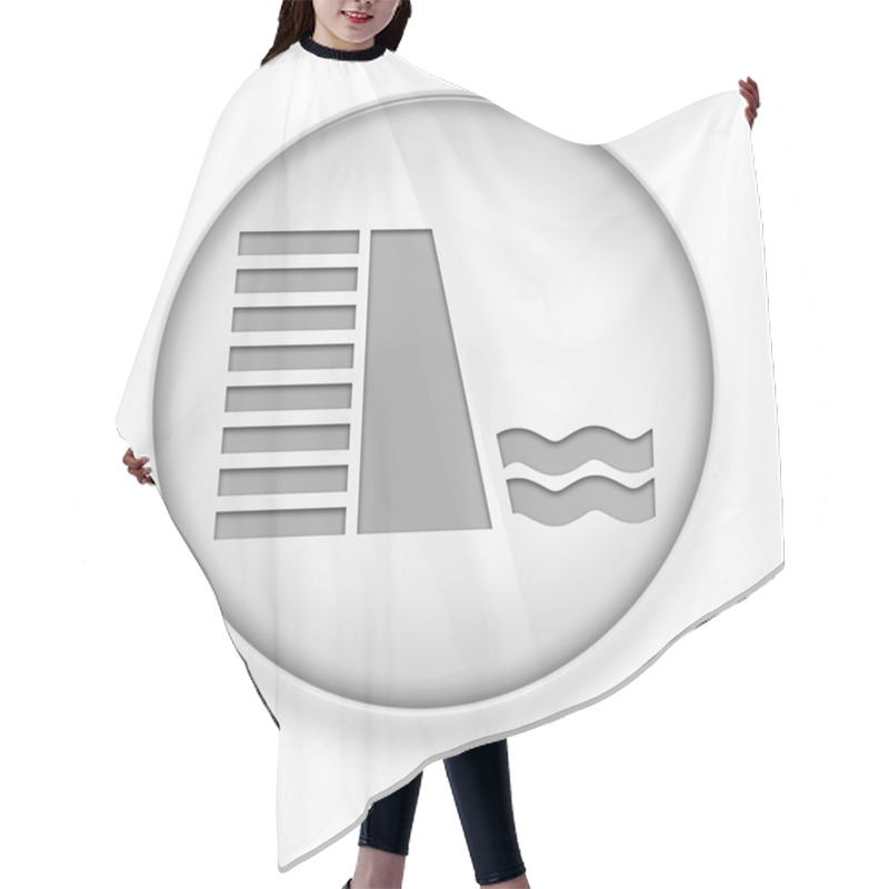 Personality  Icon, Button, Pictogram Dam Hair Cutting Cape