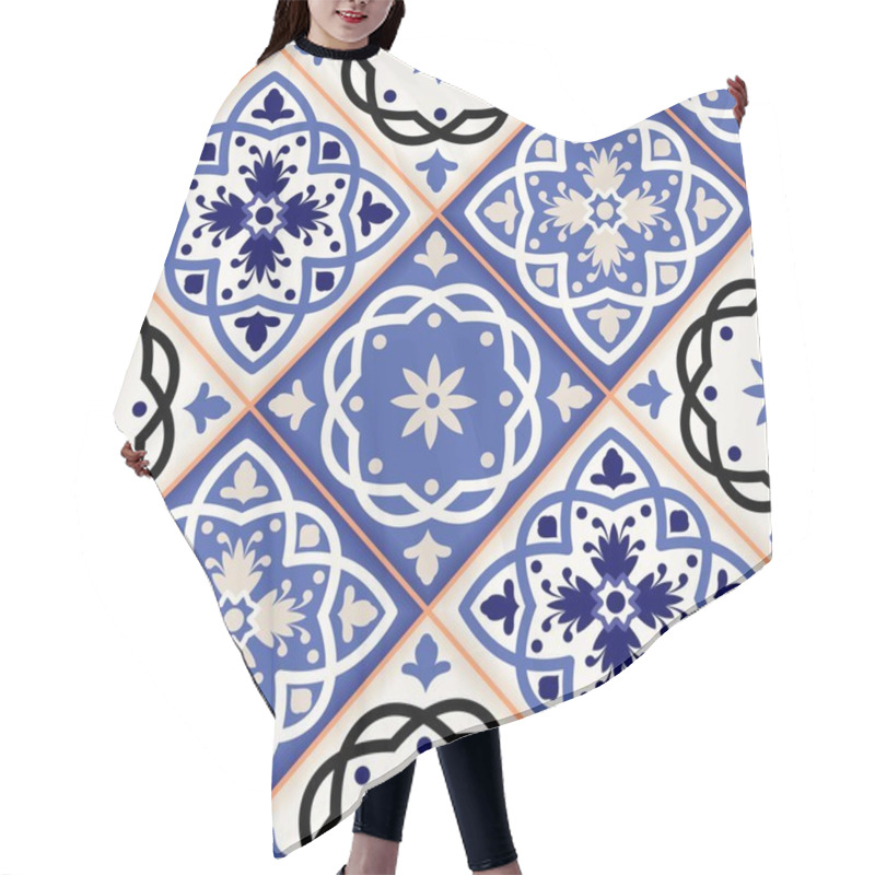 Personality  Gorgeous Seamless Patchwork Pattern Hair Cutting Cape