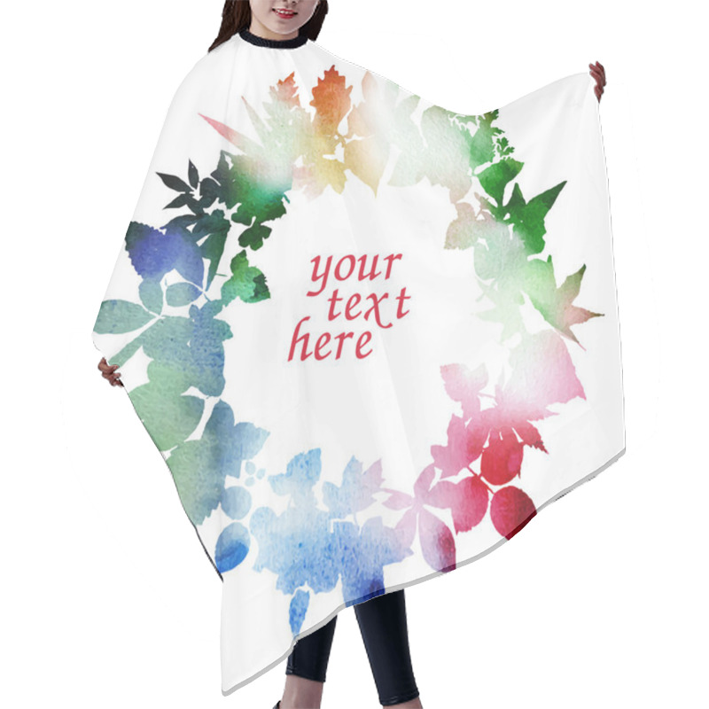 Personality  Wreath Of Leaves Hair Cutting Cape