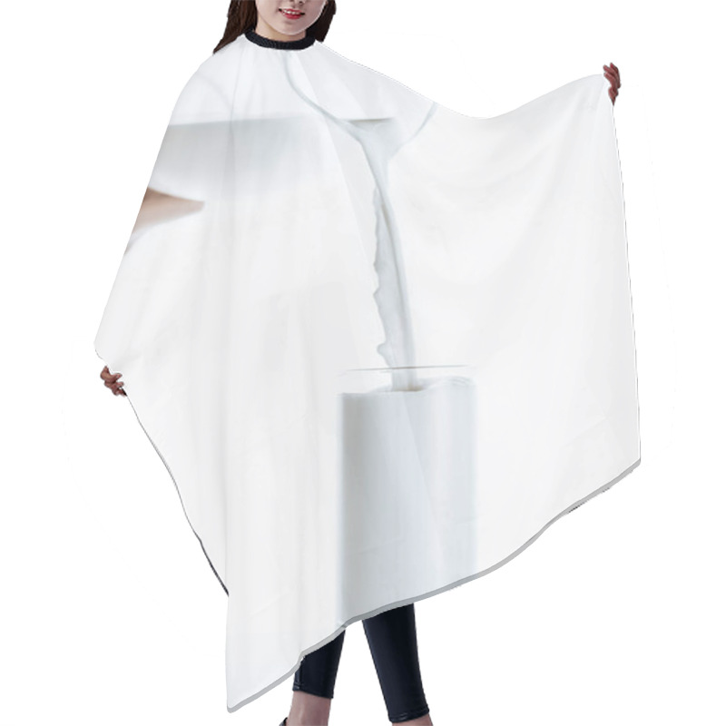 Personality  Milk Pouring From Milk Jar Hair Cutting Cape