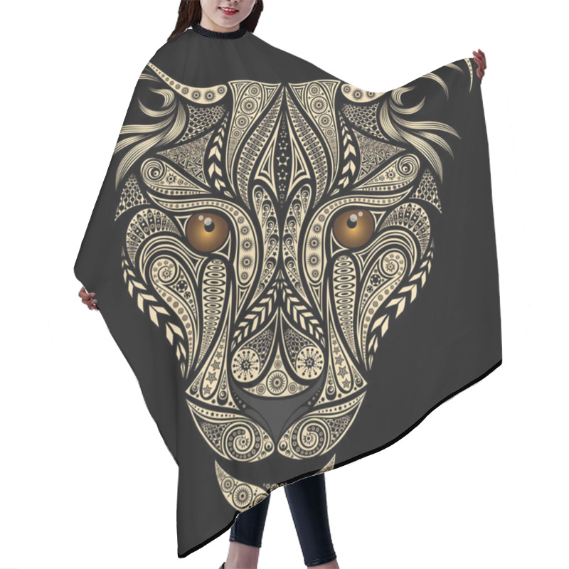 Personality  Beautiful Vector Leopard From Various Patterns Hair Cutting Cape