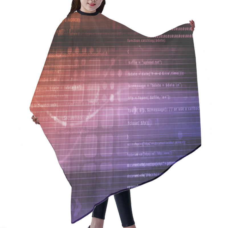 Personality  Data Analysis Process Concept As A Art Hair Cutting Cape