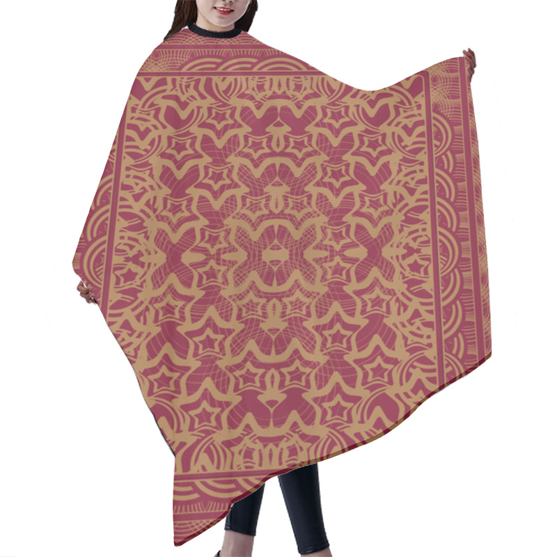 Personality  Carpet Design Hair Cutting Cape