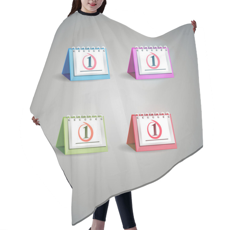 Personality  First In Calendar, Vector Design Hair Cutting Cape