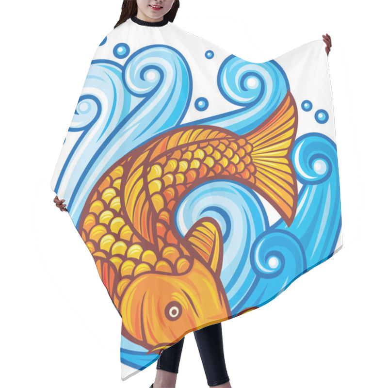 Personality  Koi Fish Hair Cutting Cape