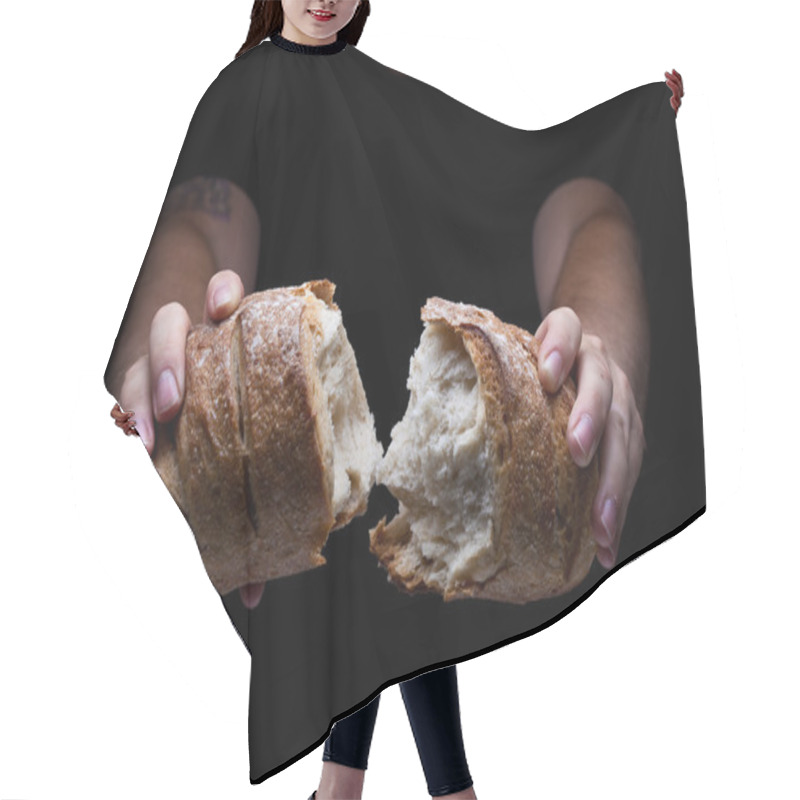 Personality  Breaking Bread Hair Cutting Cape