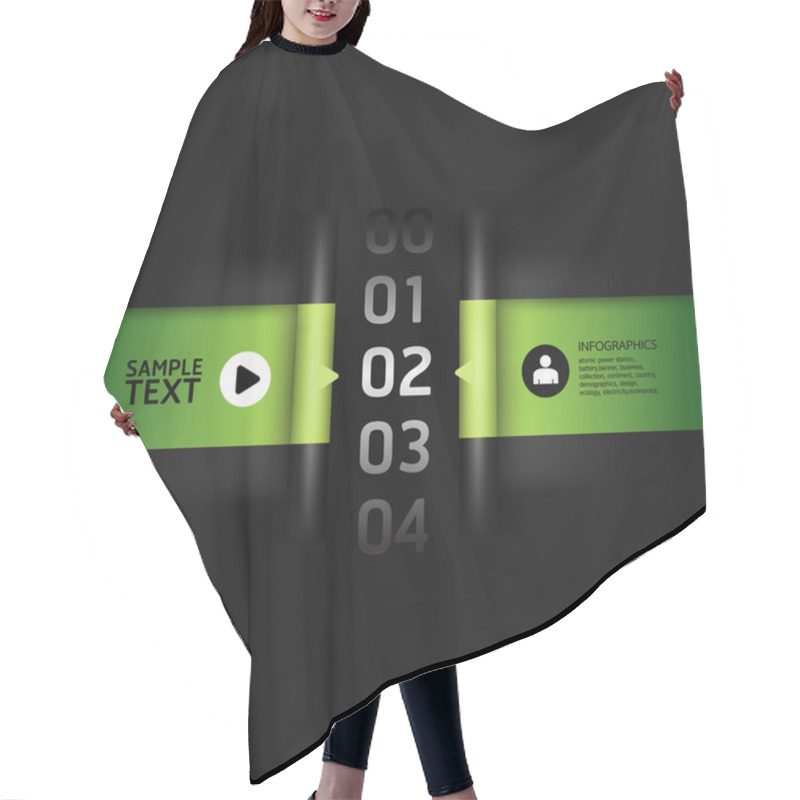 Personality  Modern Design Template Soft Colour, Can Be Used For Infographic Hair Cutting Cape