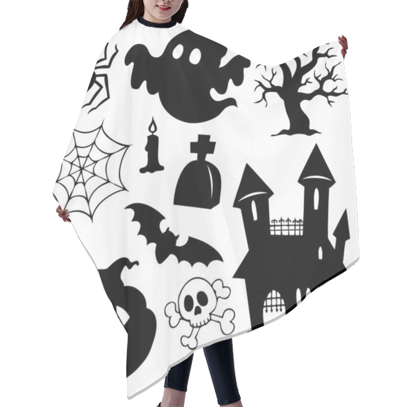 Personality  Halloween Silhouettes Collection 1 Hair Cutting Cape