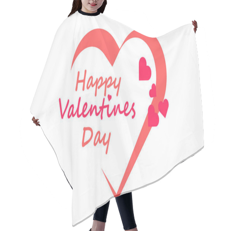 Personality  Happy Valentine's Day Vactor, Tihs Love Day Wish Happy Valentine's Day To Your Loved One. Hair Cutting Cape