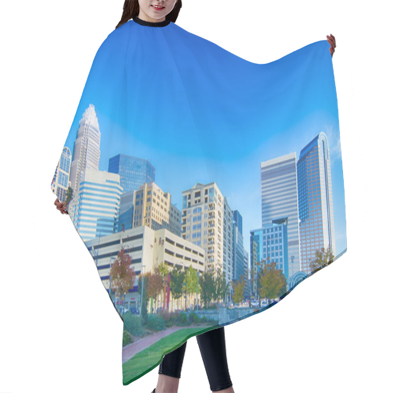 Personality  Charlotte North Carolina City Skyline And Downtown Hair Cutting Cape