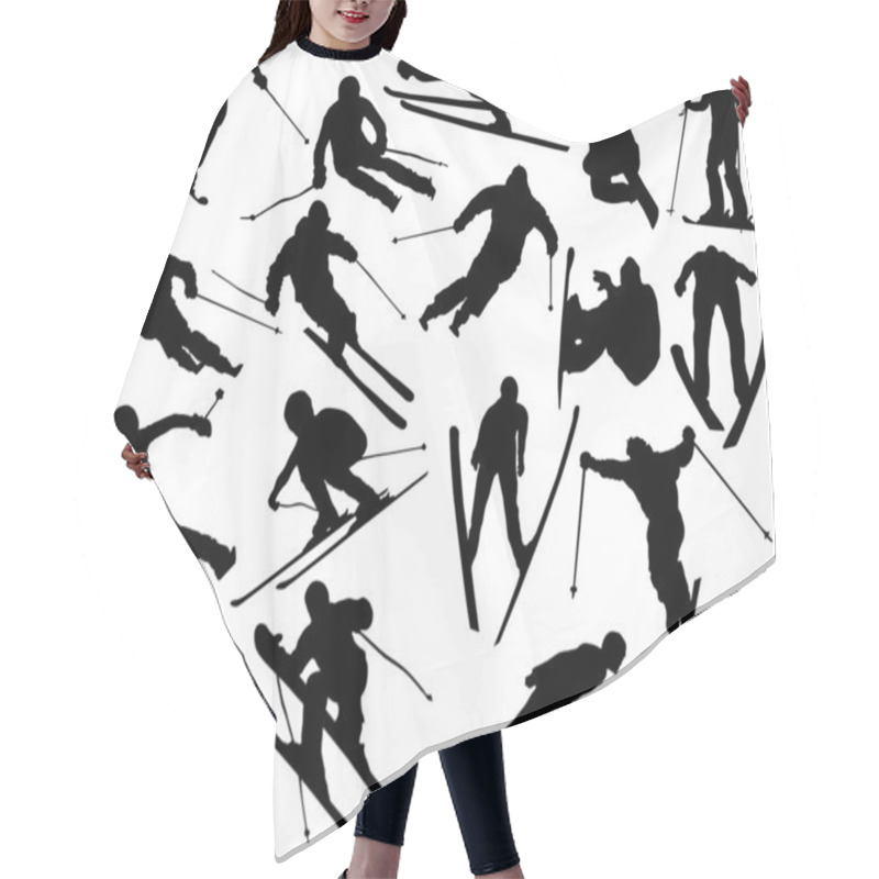 Personality  Skiing Hair Cutting Cape