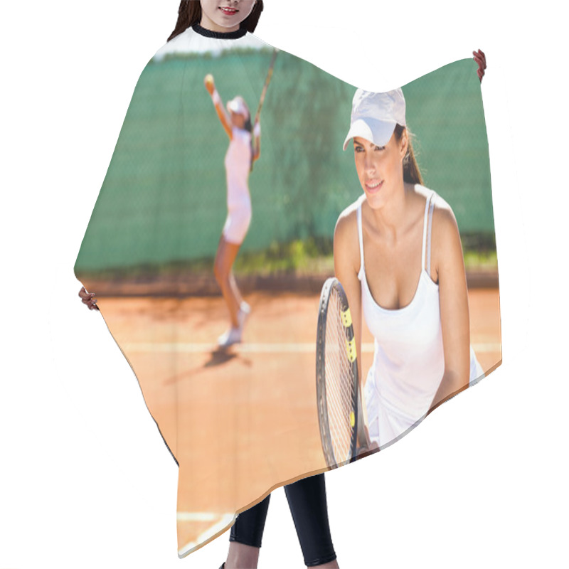 Personality  Tennis Doubles  Hair Cutting Cape