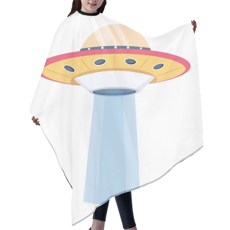 Personality  Space Ufo Icon. Cartoon Illustration Of Ufo Vector Icons For Web  Hair Cutting Cape