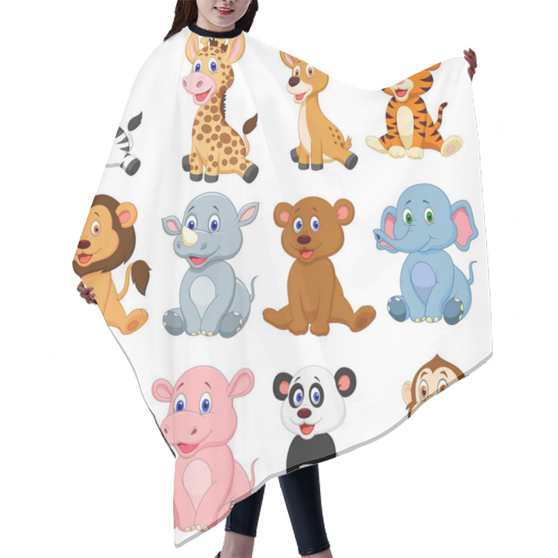 Personality  Wild Animals Cartoon Collection Set Hair Cutting Cape