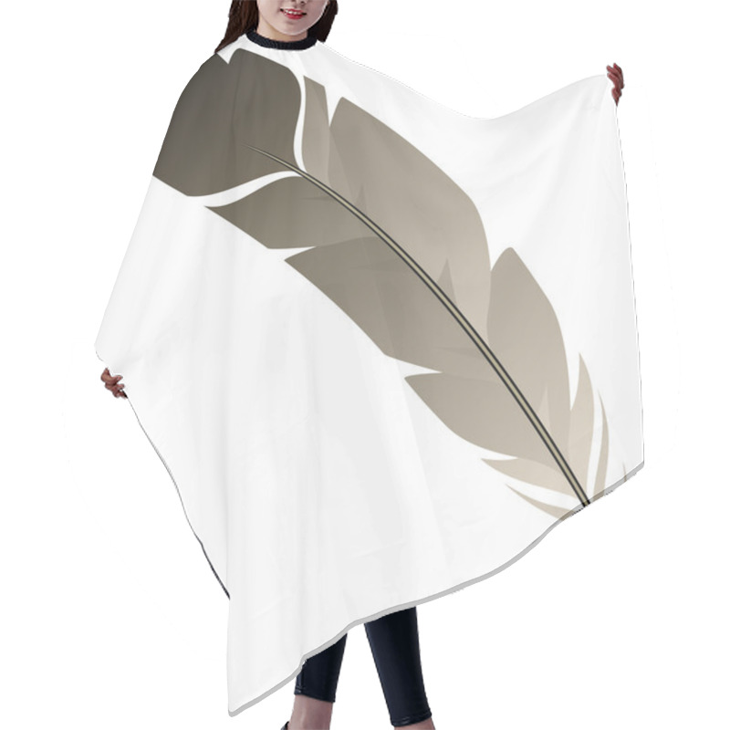 Personality  Feather Hair Cutting Cape