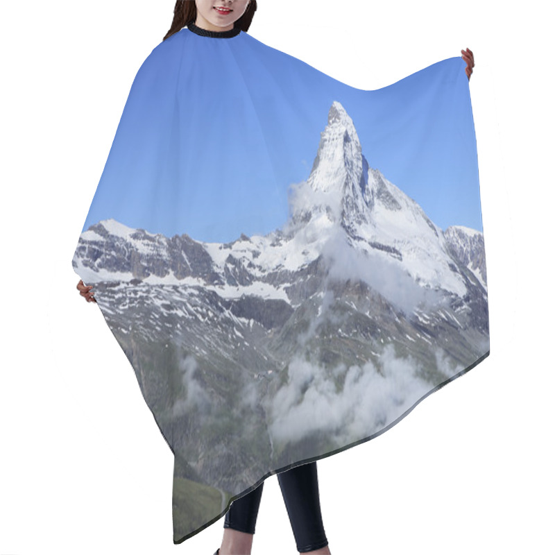 Personality  Iconic Matterhorn Peak In Swiss Hair Cutting Cape