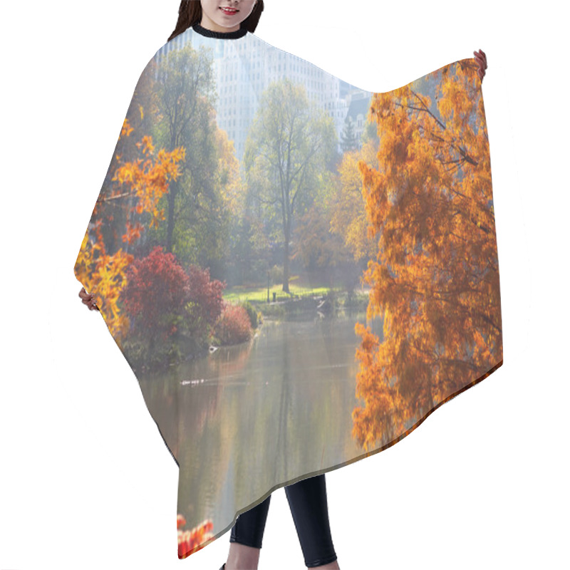 Personality  Autumn In Central Park Hair Cutting Cape