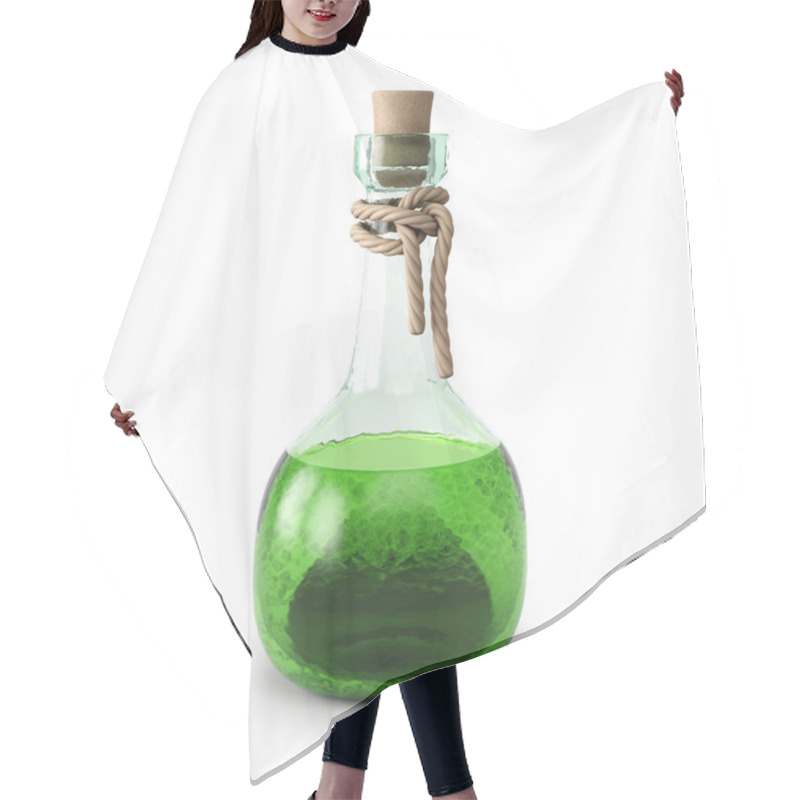 Personality  Green Potion In The Bottle Hair Cutting Cape