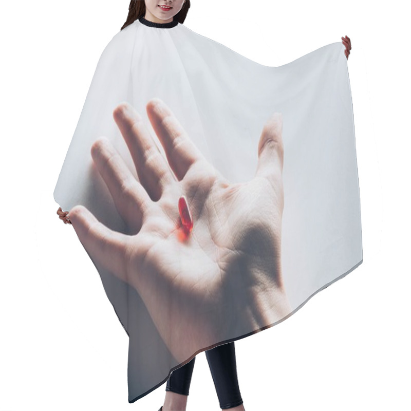 Personality  Medicine In Hand Hair Cutting Cape