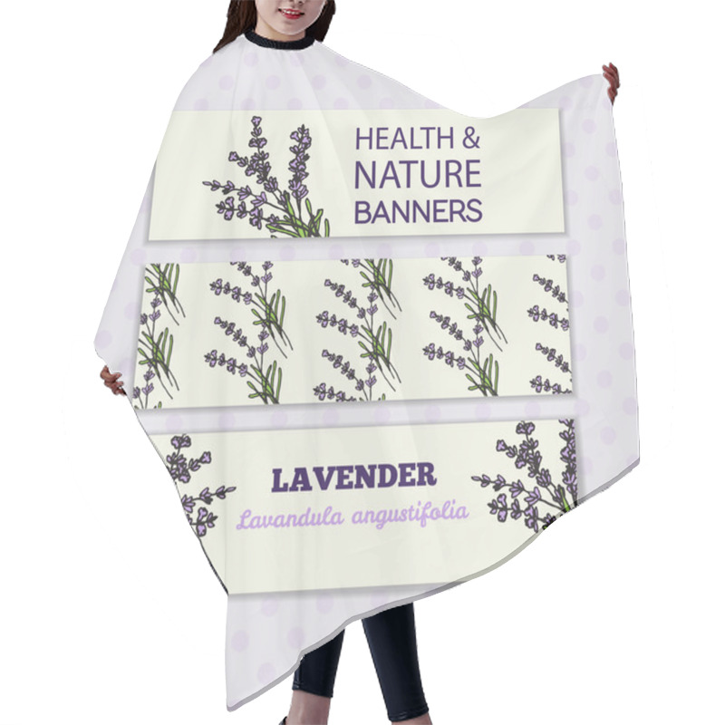 Personality  Health And Nature Collection. Lavender Hair Cutting Cape