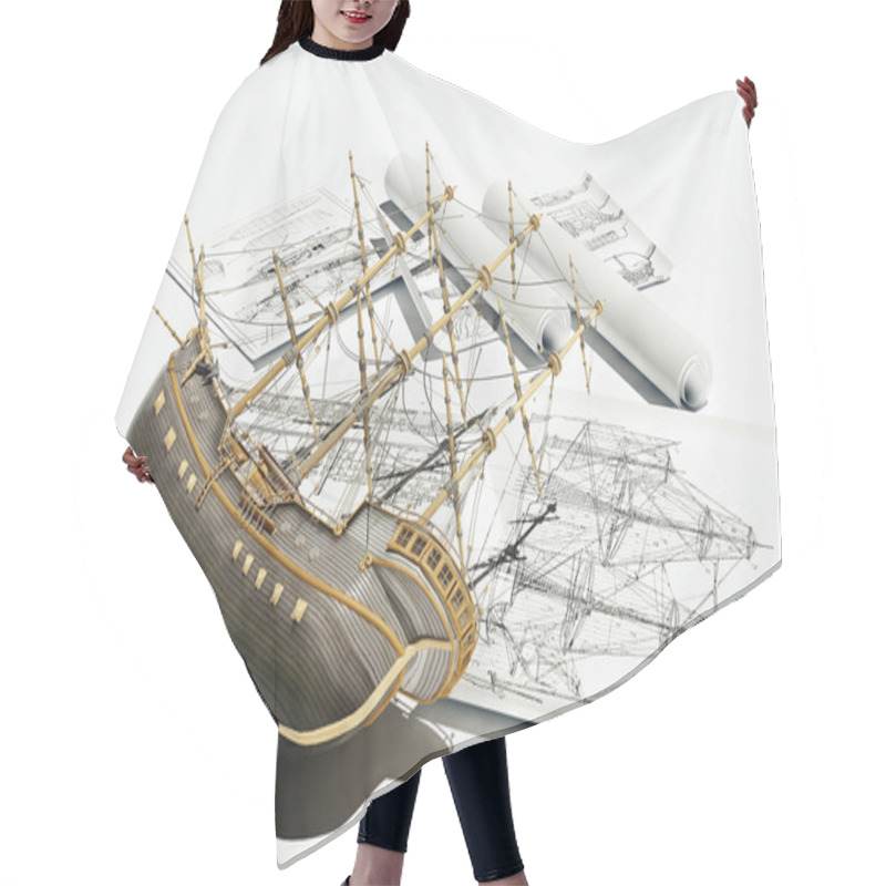 Personality  The Model Ship Hair Cutting Cape