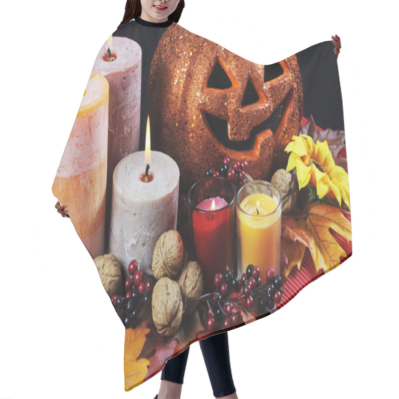 Personality  Happy Halloween Table Settings Hair Cutting Cape