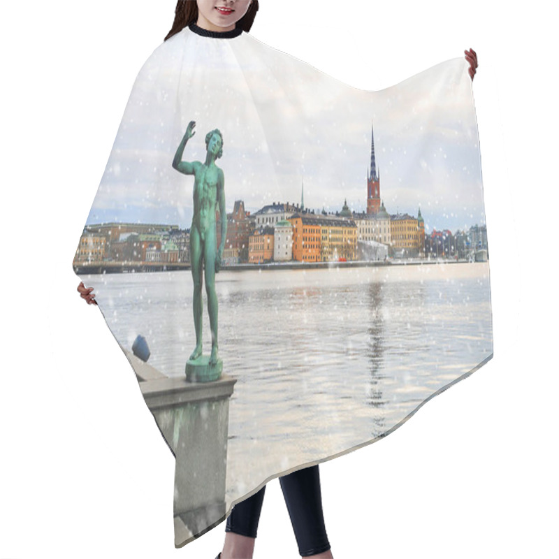 Personality  Winter View Of Stockholm .Sweden Hair Cutting Cape