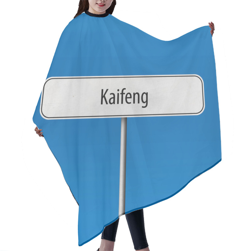 Personality  Kaifeng - Town Sign, Place Name Sign Hair Cutting Cape