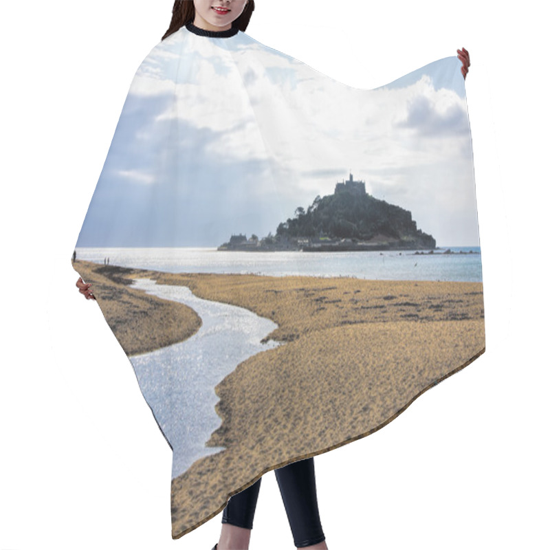 Personality  St Michael's Mount Against Sunset Near Penzance In Cornwall Hair Cutting Cape