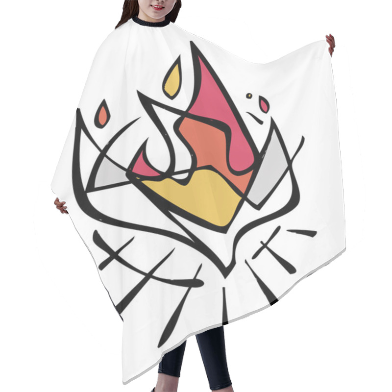 Personality  Holy Spirit Symbol Hair Cutting Cape