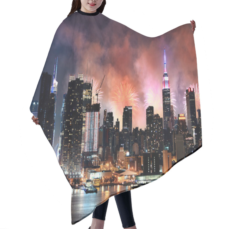 Personality  New York City Fireworks  Hair Cutting Cape