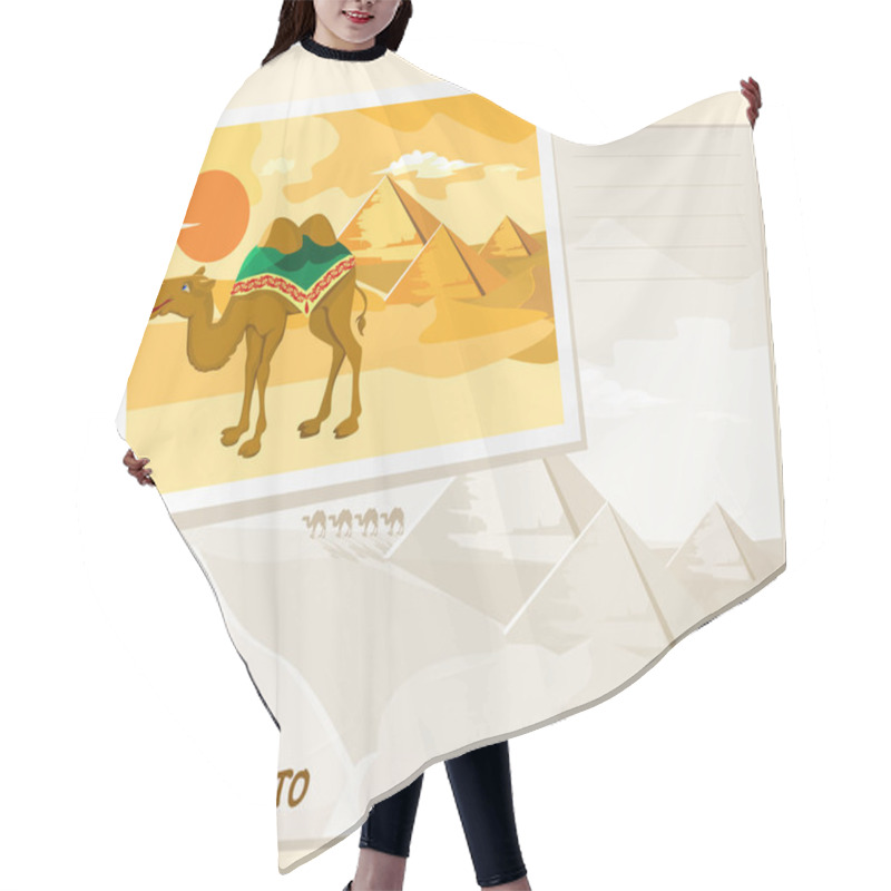 Personality  Travel Photo Template Hair Cutting Cape