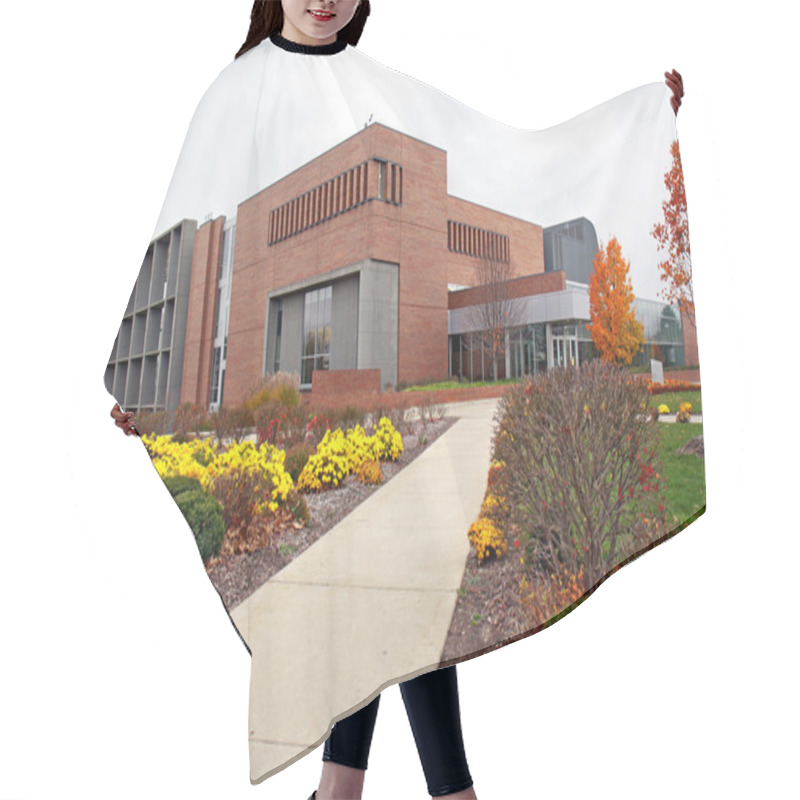 Personality  Student Center On A University Campus Hair Cutting Cape