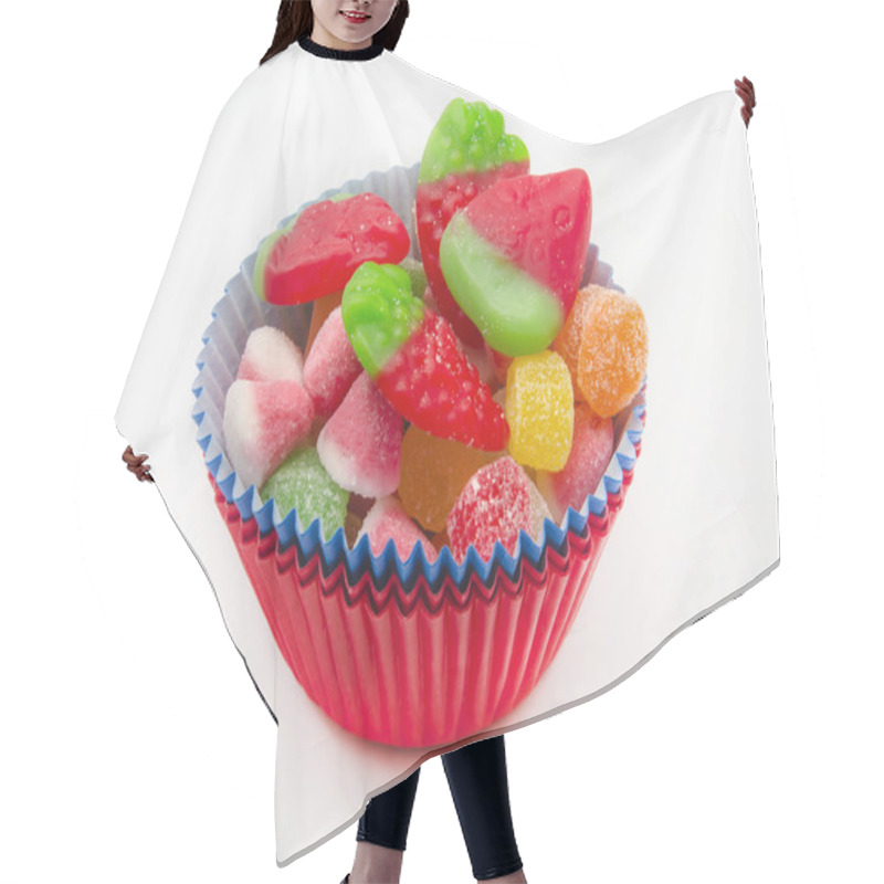 Personality  Assorted Candy Jelly Hair Cutting Cape