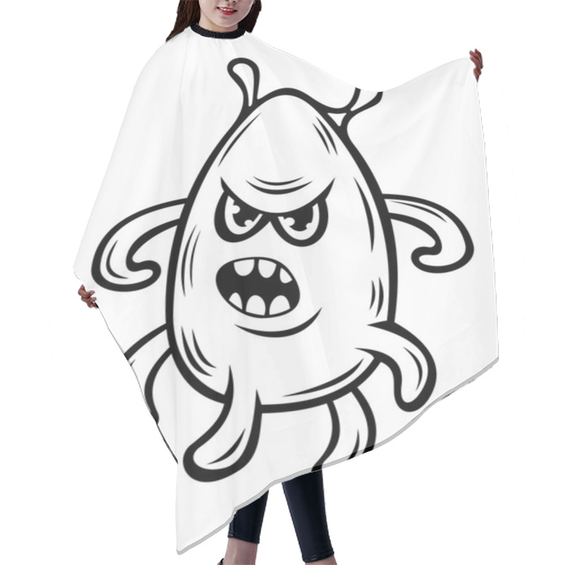 Personality  Angry Monster With Tentacles Hair Cutting Cape