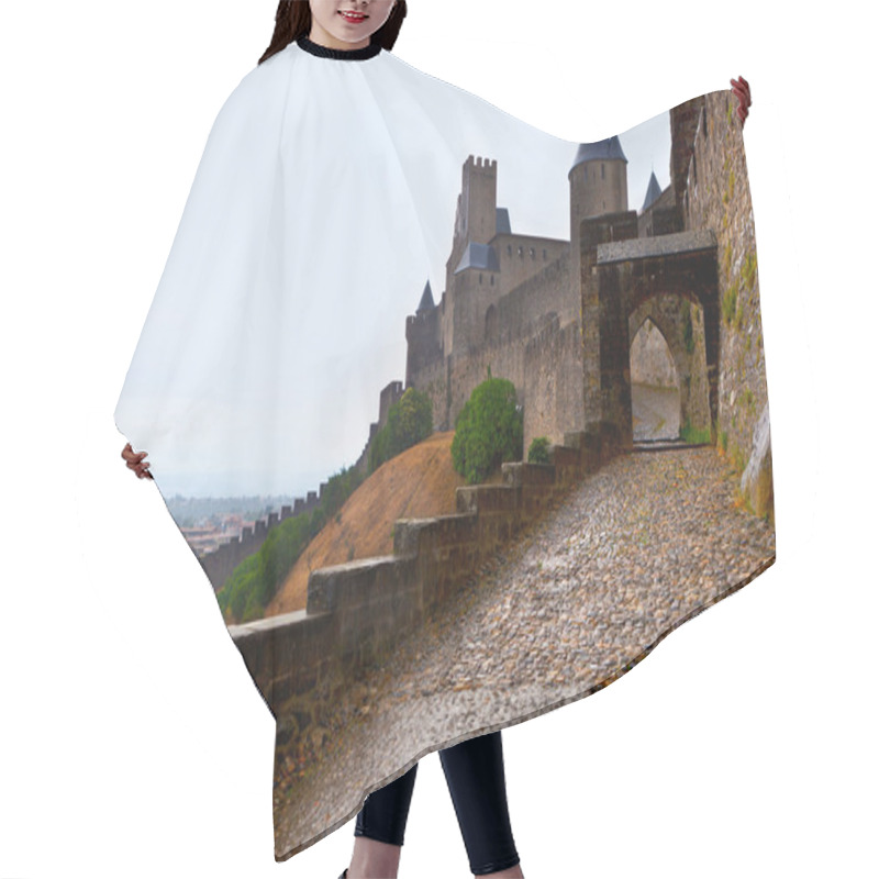 Personality  Castle Of Carcassonne - South Of France Hair Cutting Cape