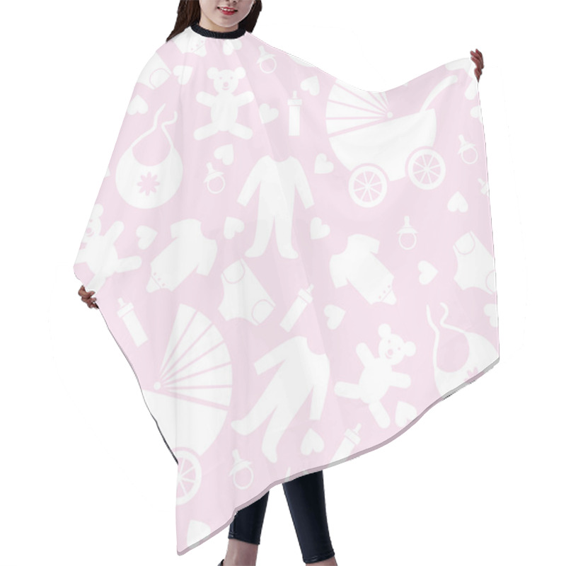 Personality  Seamless Pink Baby Background Hair Cutting Cape