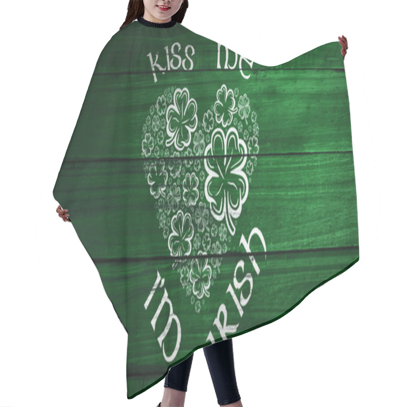 Personality  Composite Image Of Patricks Day Greeting Hair Cutting Cape