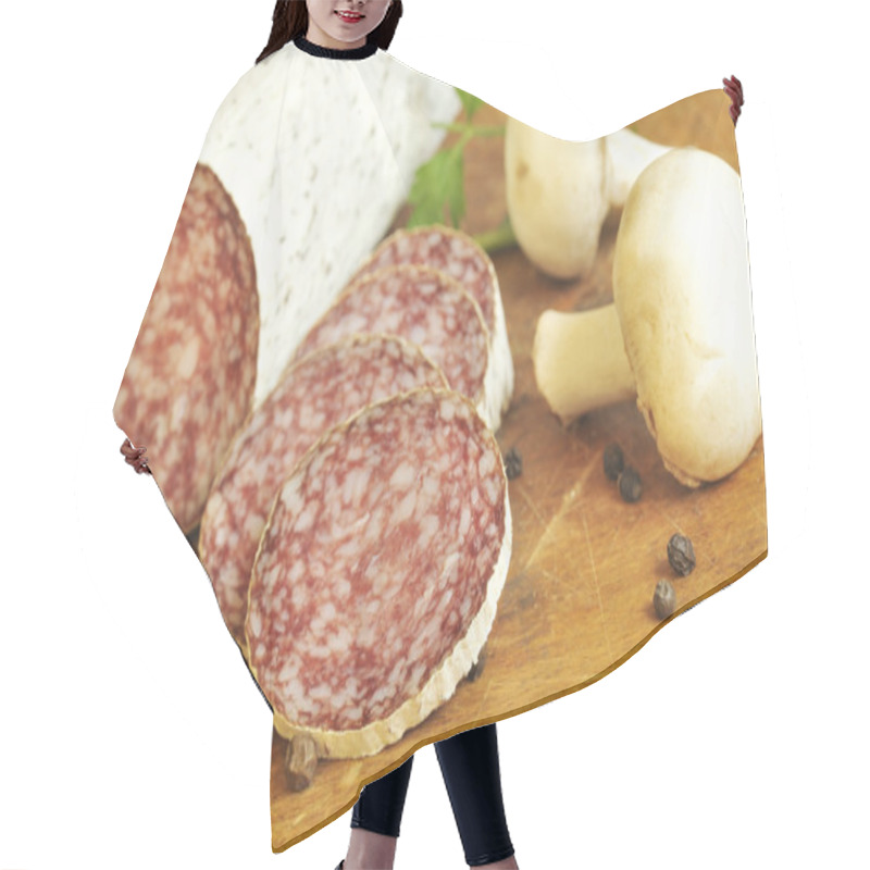 Personality  Salami slices hair cutting cape